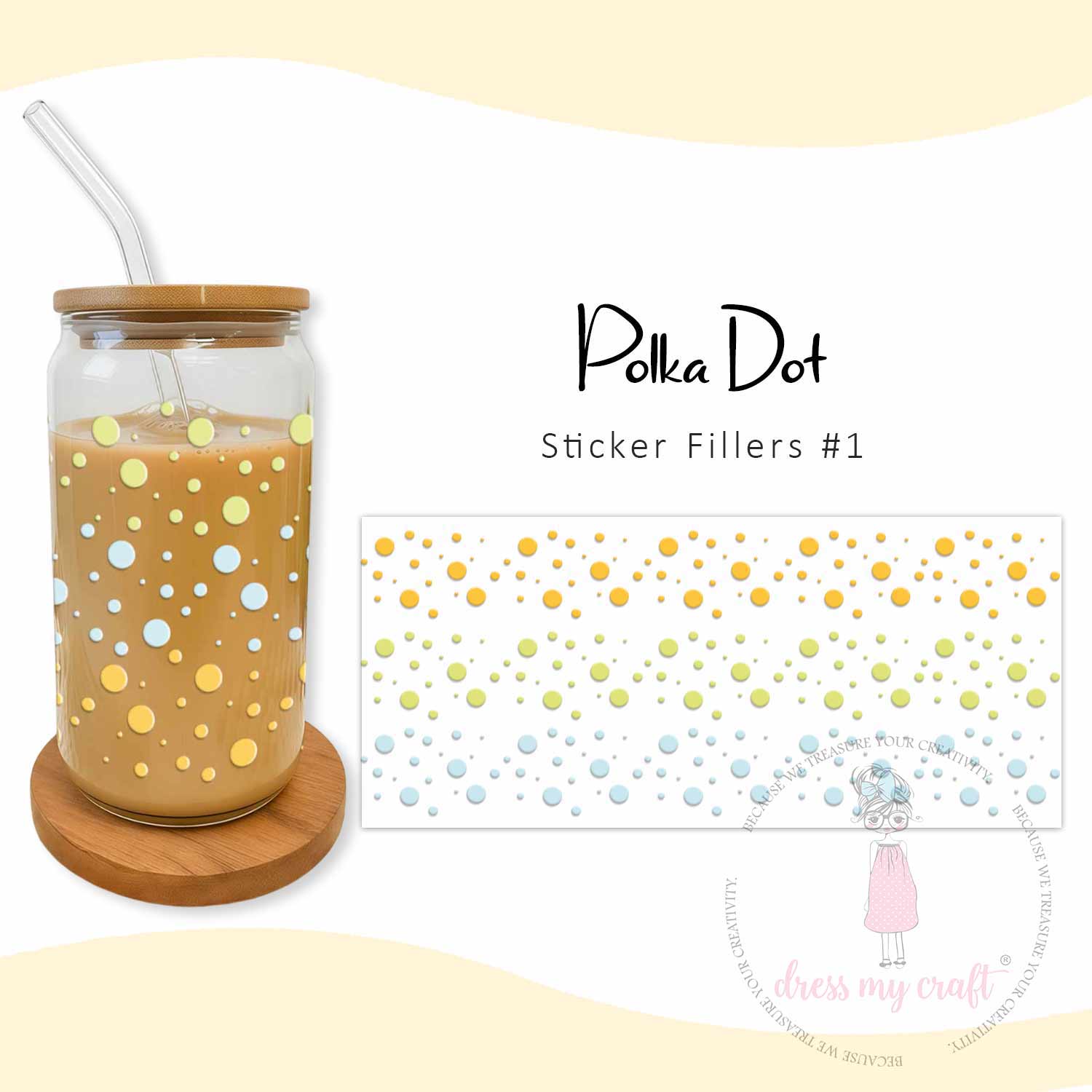 Stick N Peel Stickers- Polka Dot #1