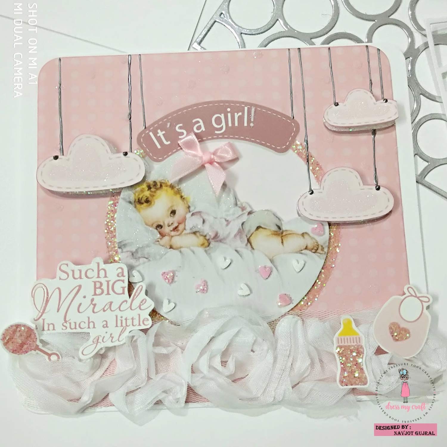 Charming Baby Girl Motif Sheet