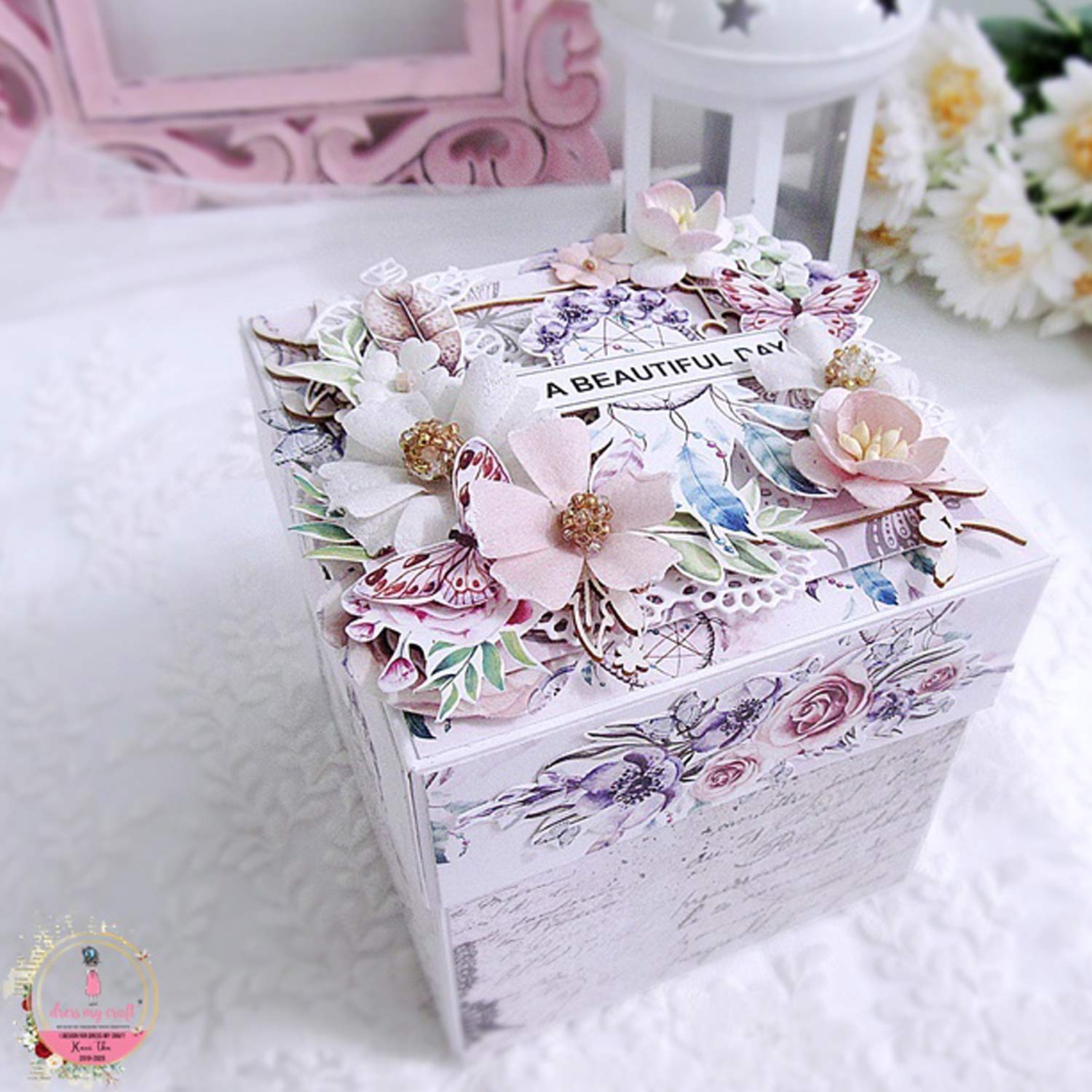 Pink Smoke Motif Sheet