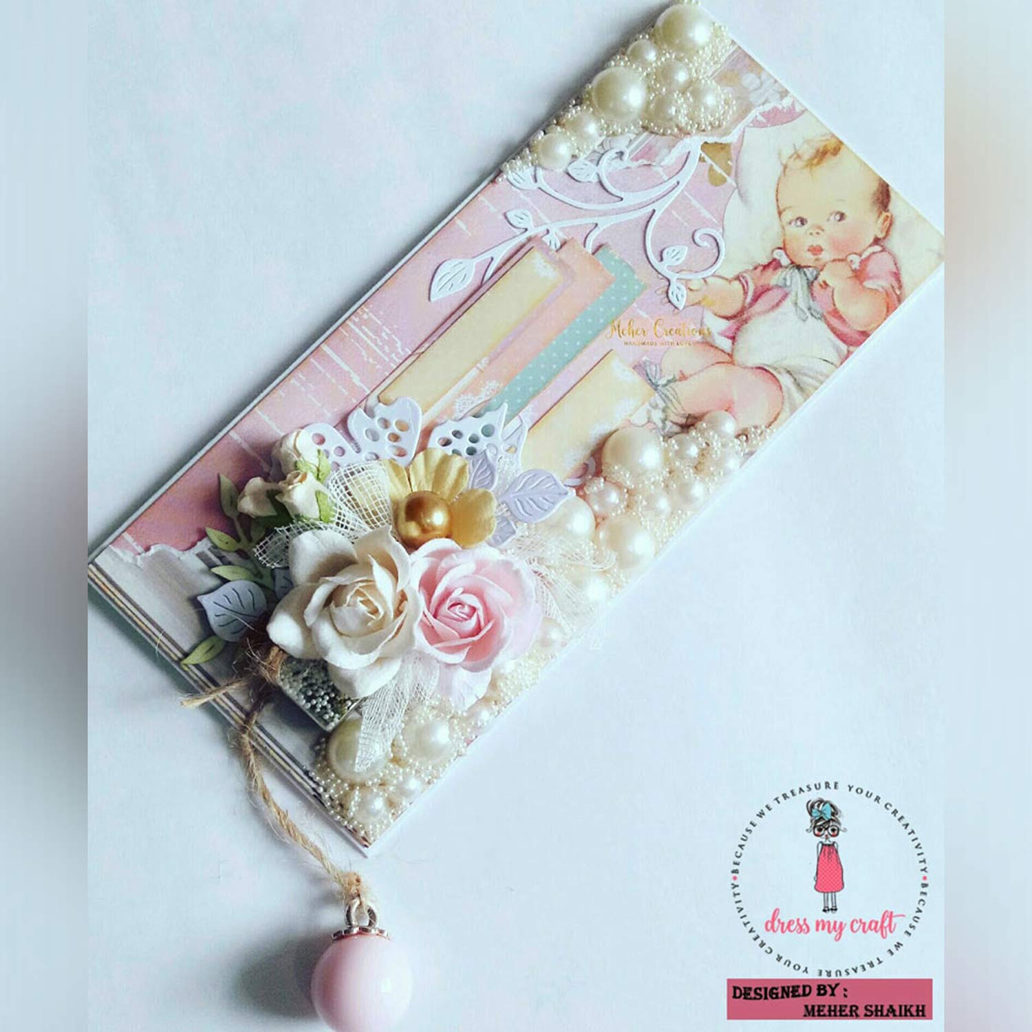 Charming Baby Girl Motif Sheet