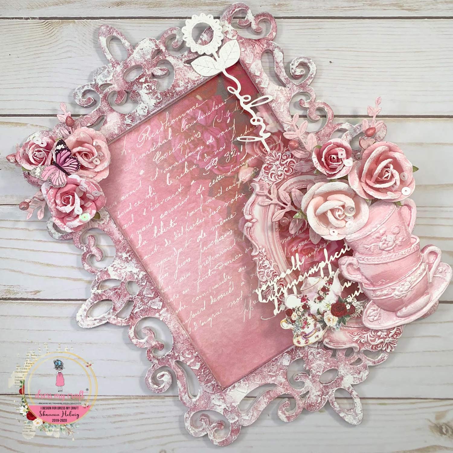 Romantic Roses Motif Sheet