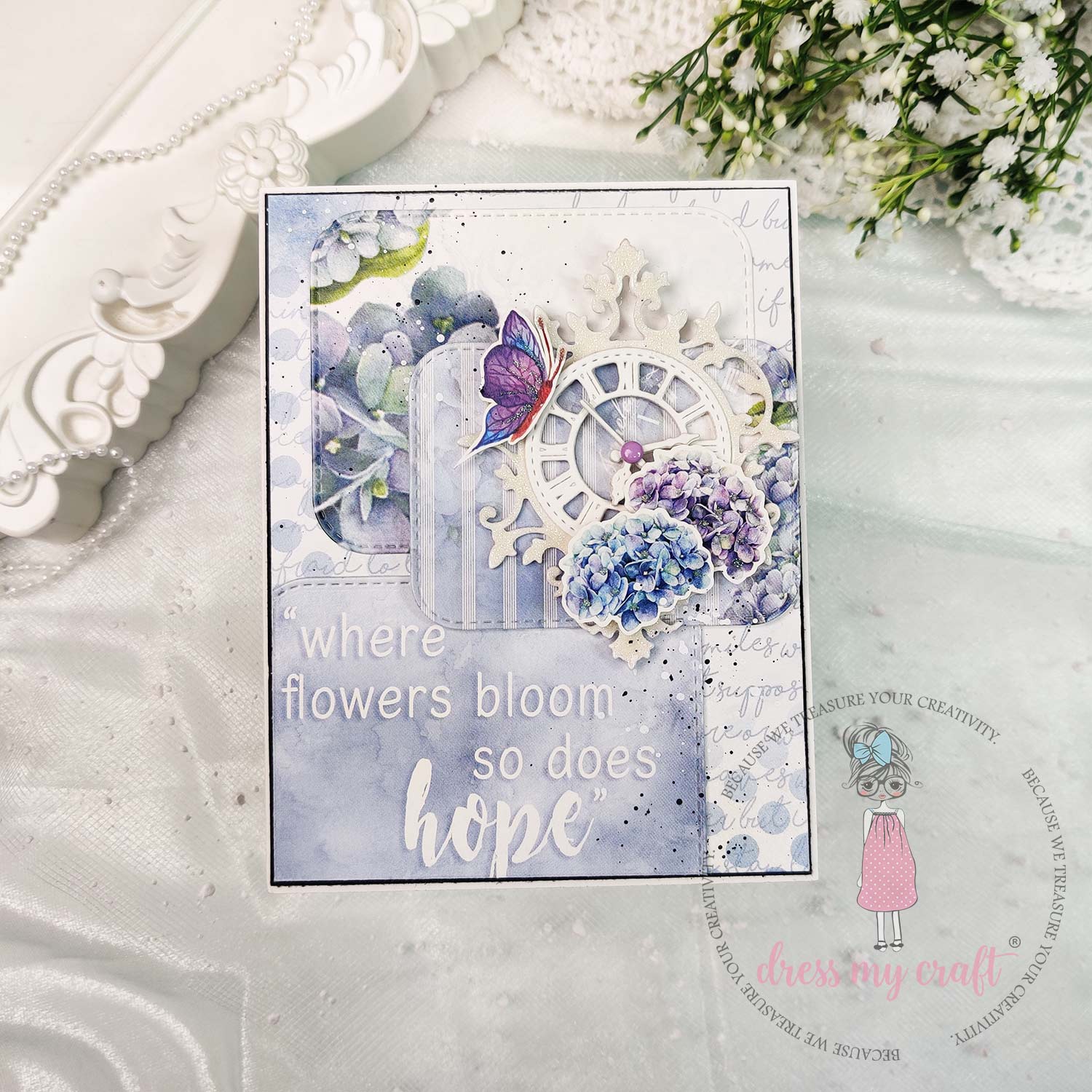 Hydrangea Lawns Motif Sheet