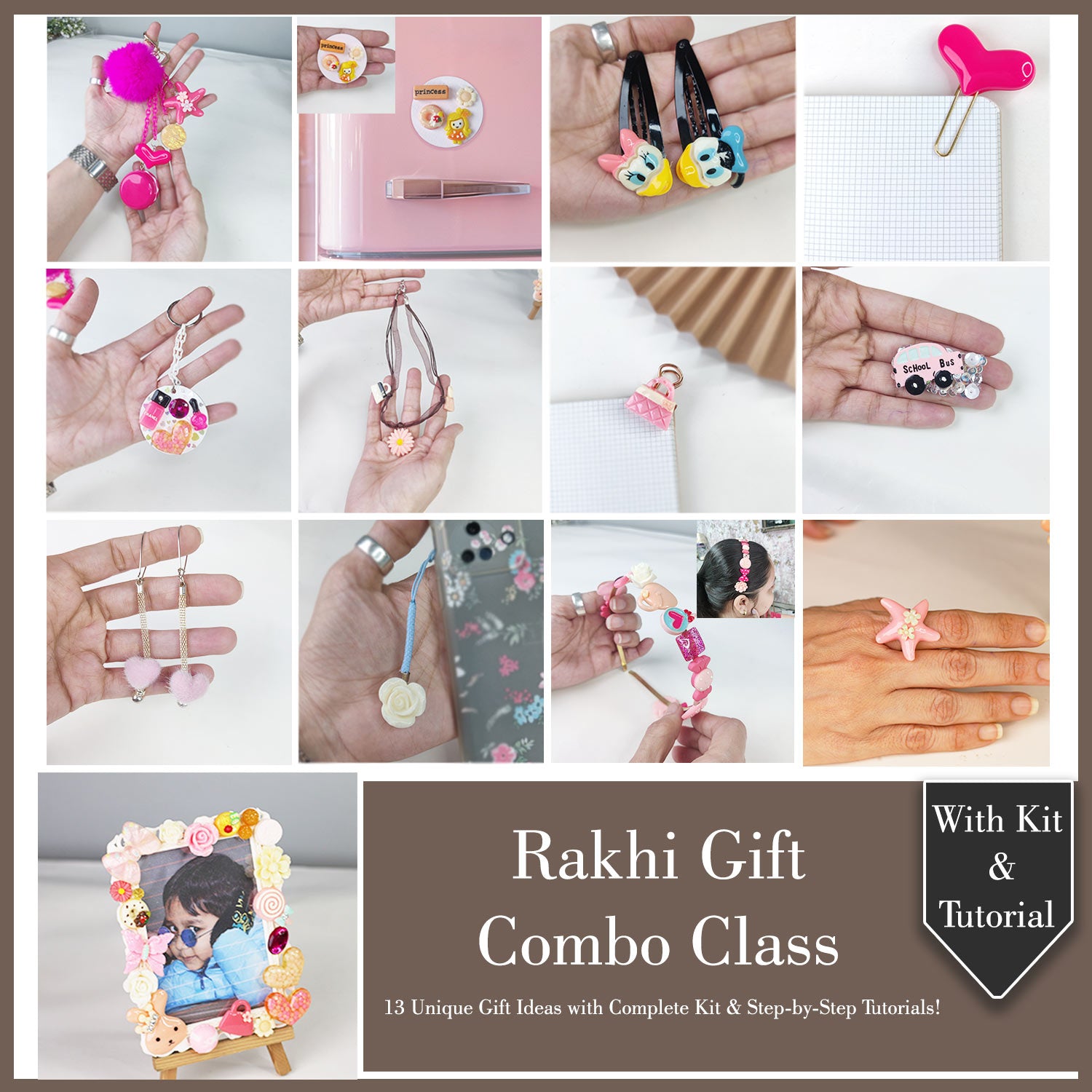 Rakhi Gift Combo Class With Kit & Tutorial