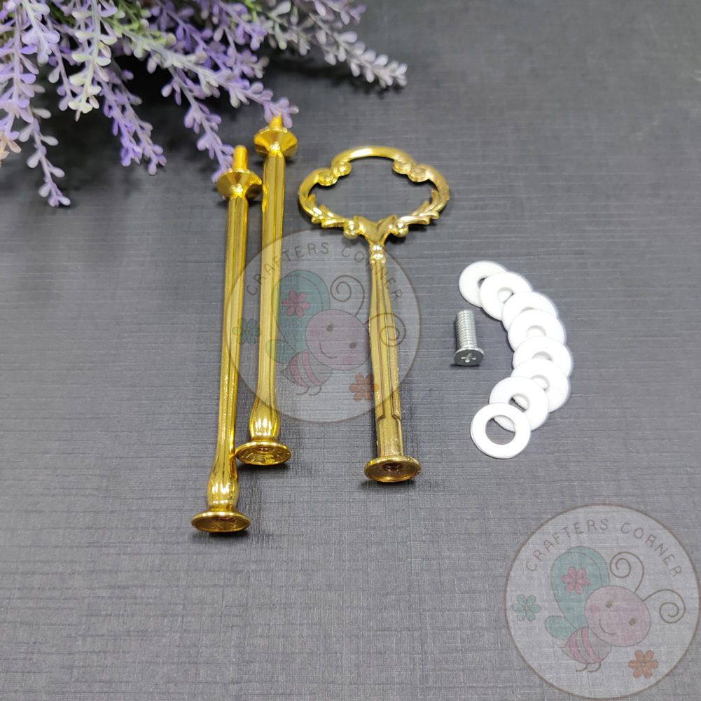Resin Cake Stand Handle #3 - Golden