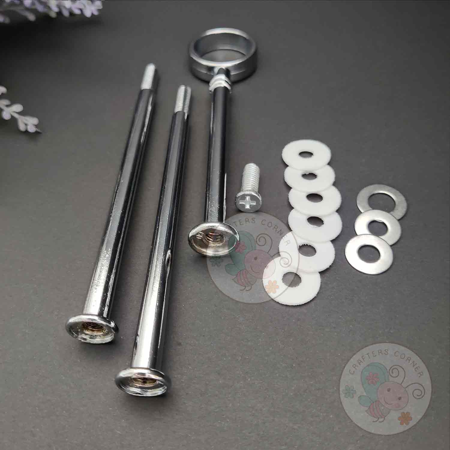 Resin Cake Stand Handle #10 - Silver