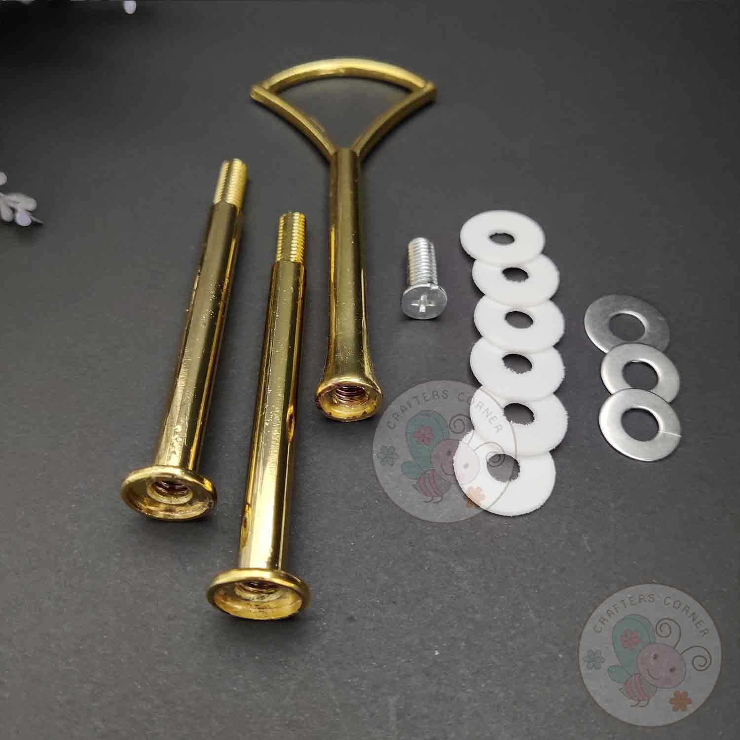 Resin Cake Stand Handle #11 - Golden