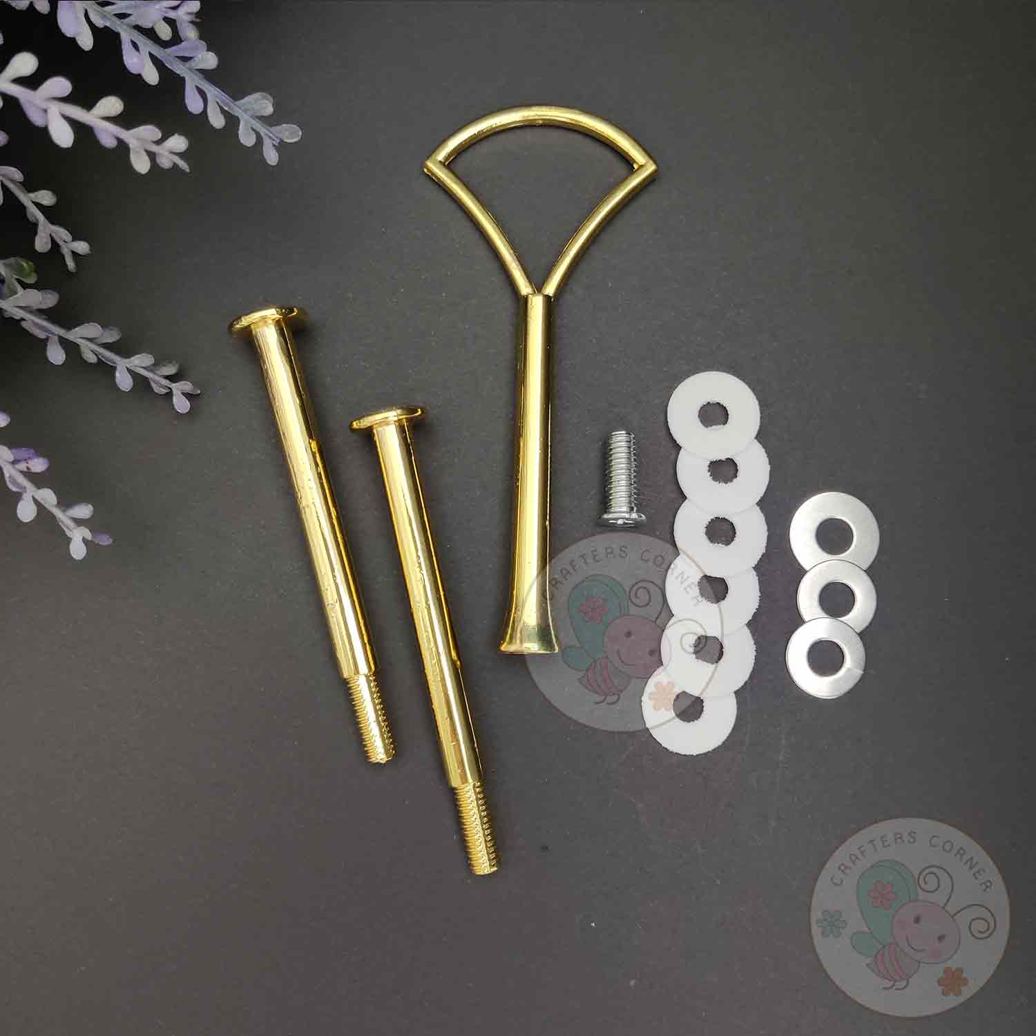 Resin Cake Stand Handle #11 - Golden
