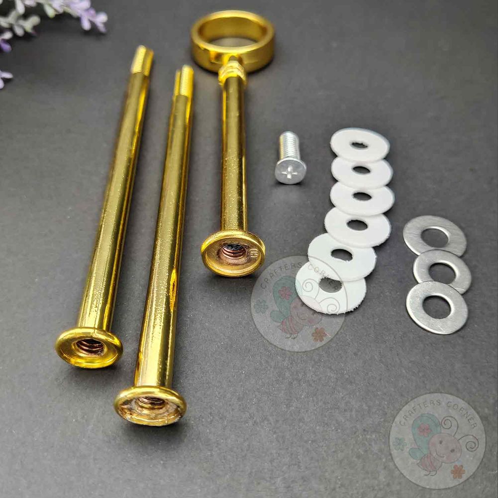 Resin Cake Stand Handle #5 - Golden