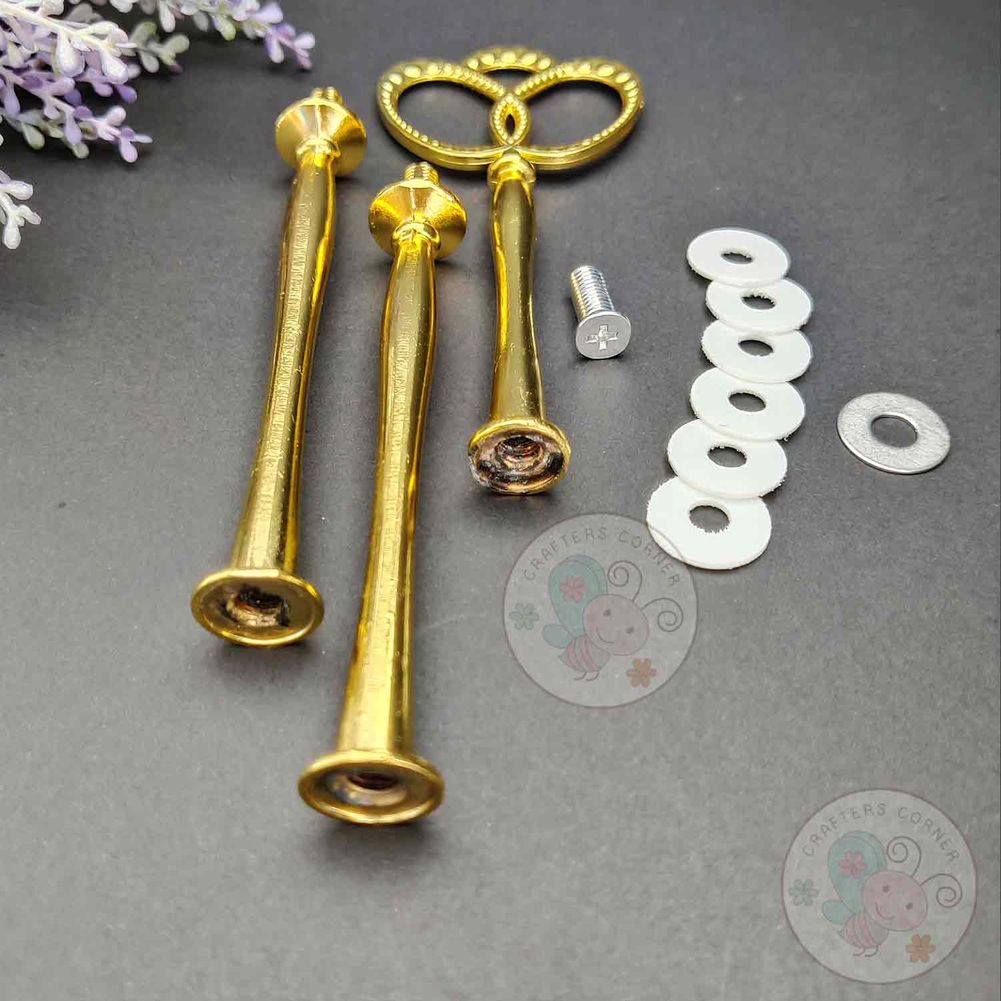 Resin Cake Stand Handle #6 - Golden