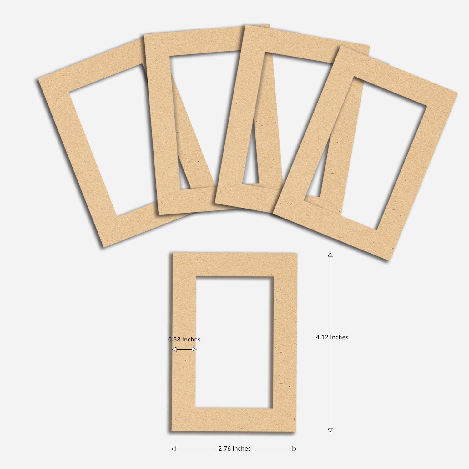 Rectangle Frames - Small (Pack of 5)