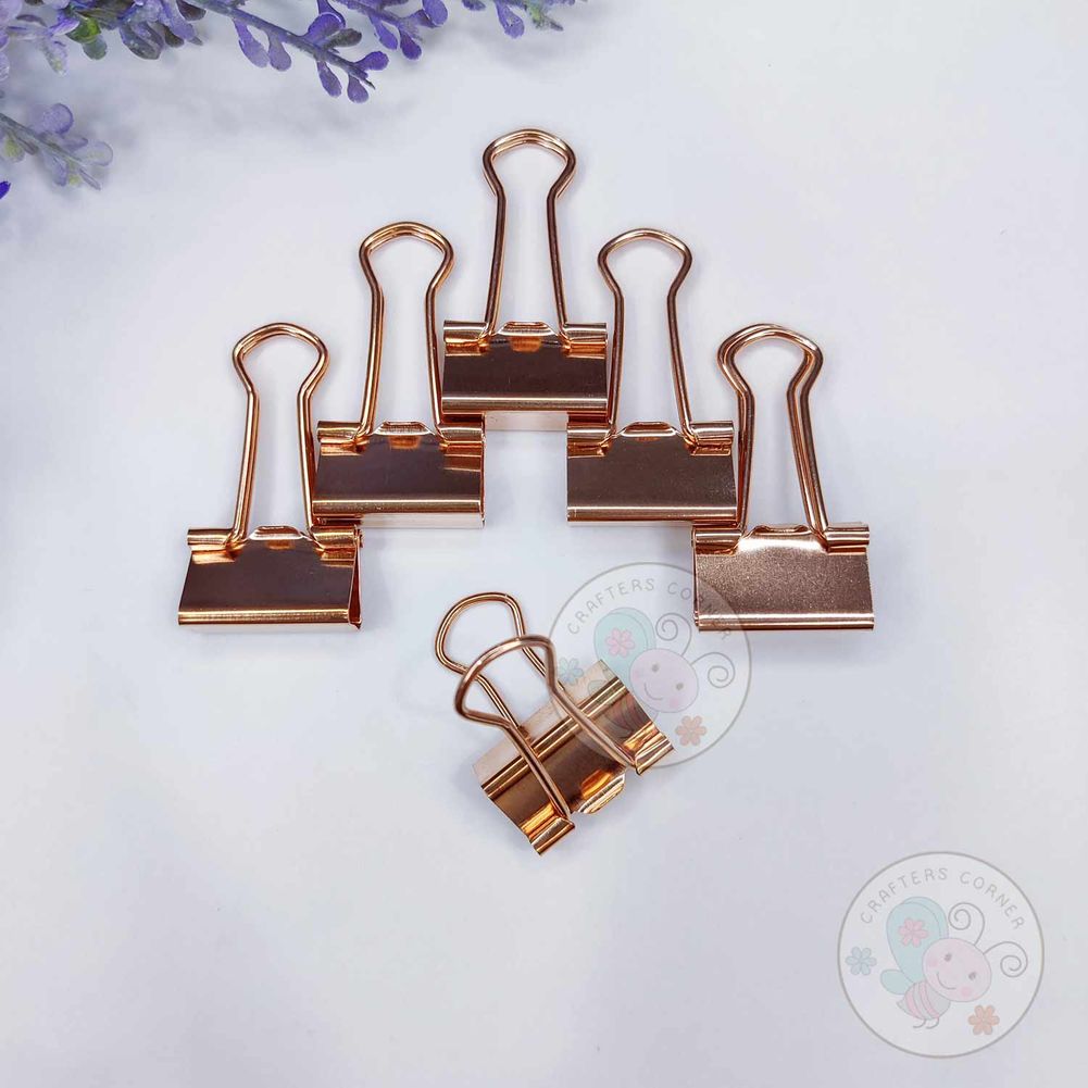 Binder Clips - Rose Gold