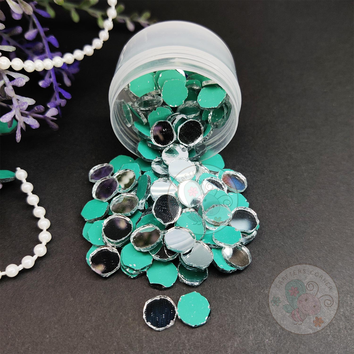 Round Glass Mirrors - 8 MM