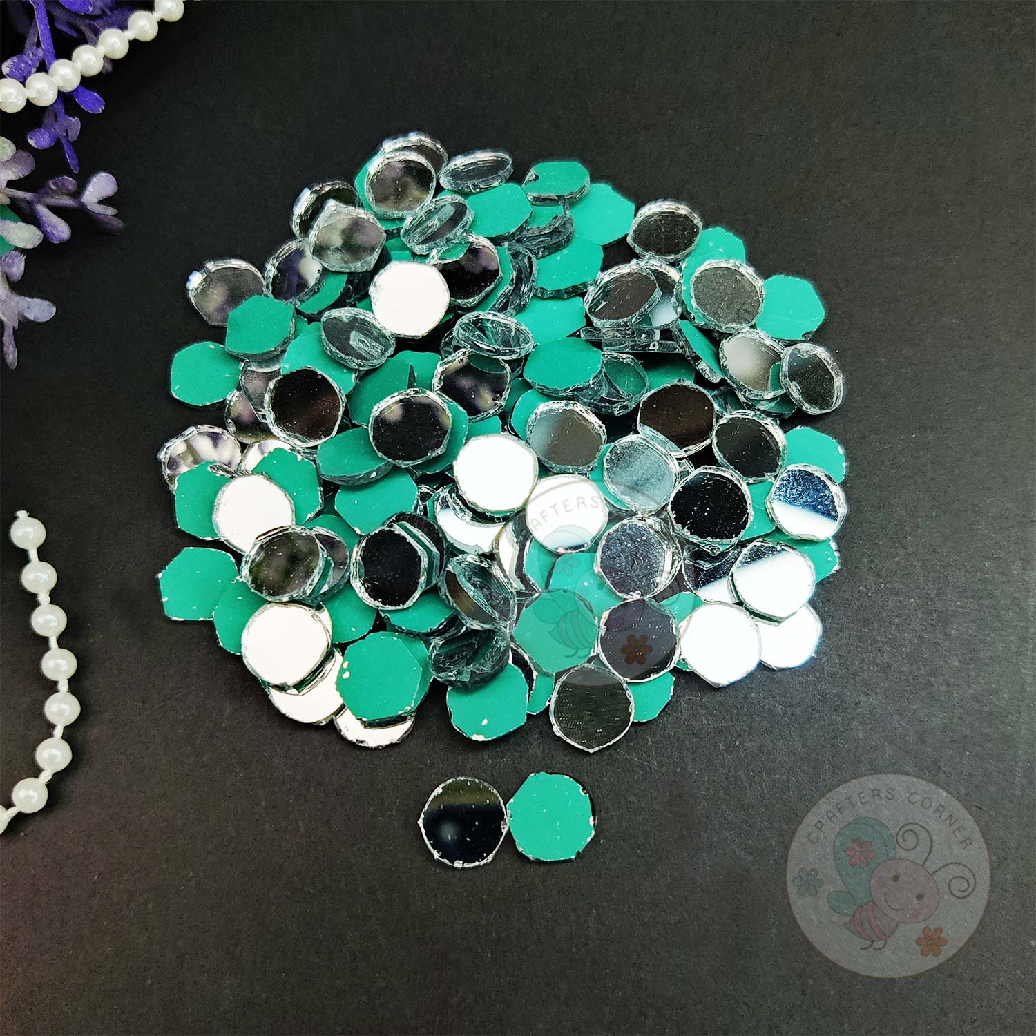 Round Glass Mirrors - 8 MM