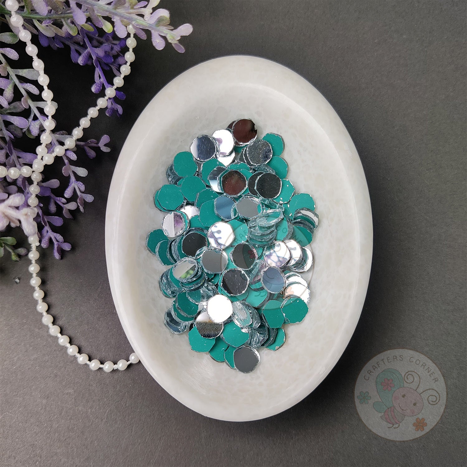 Round Glass Mirrors - 8 MM