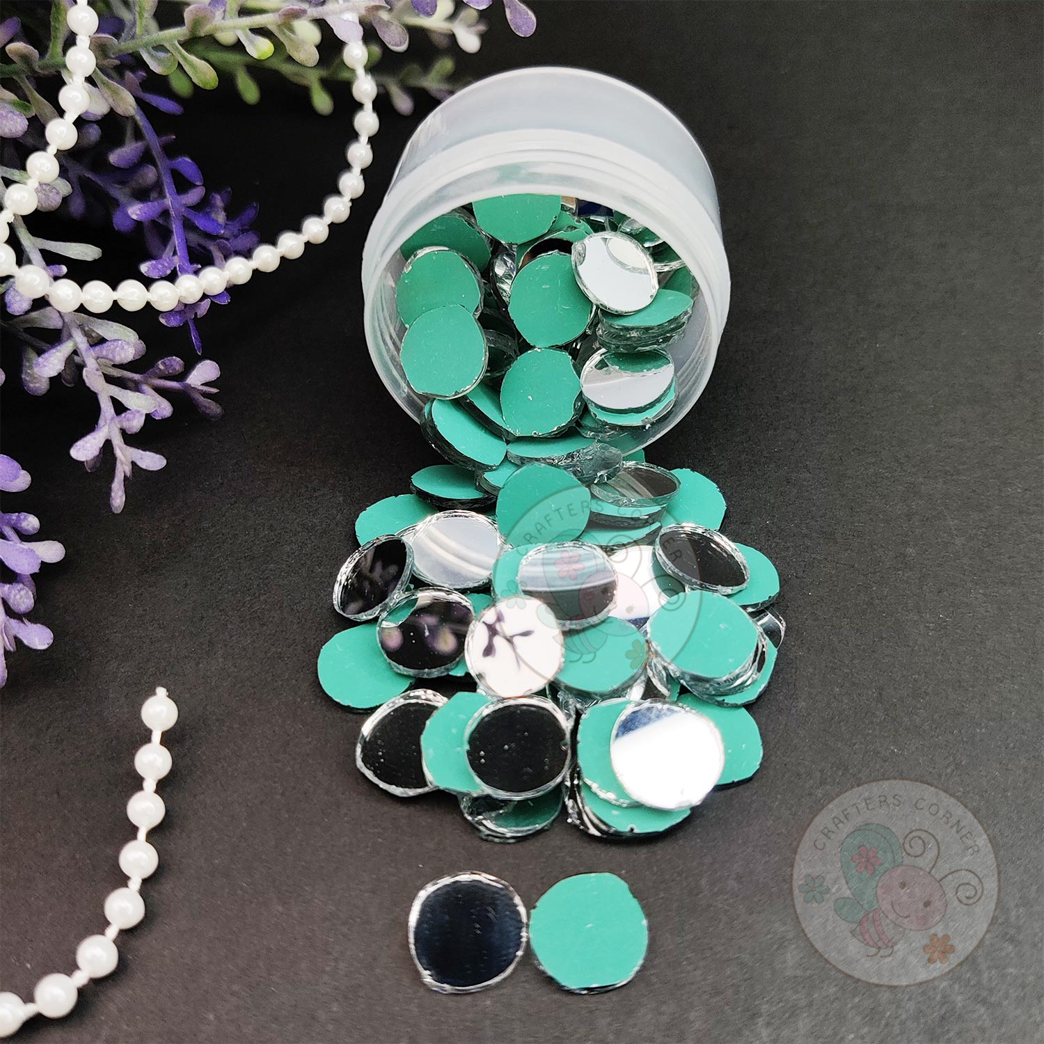 Round Glass Mirrors - 9 MM