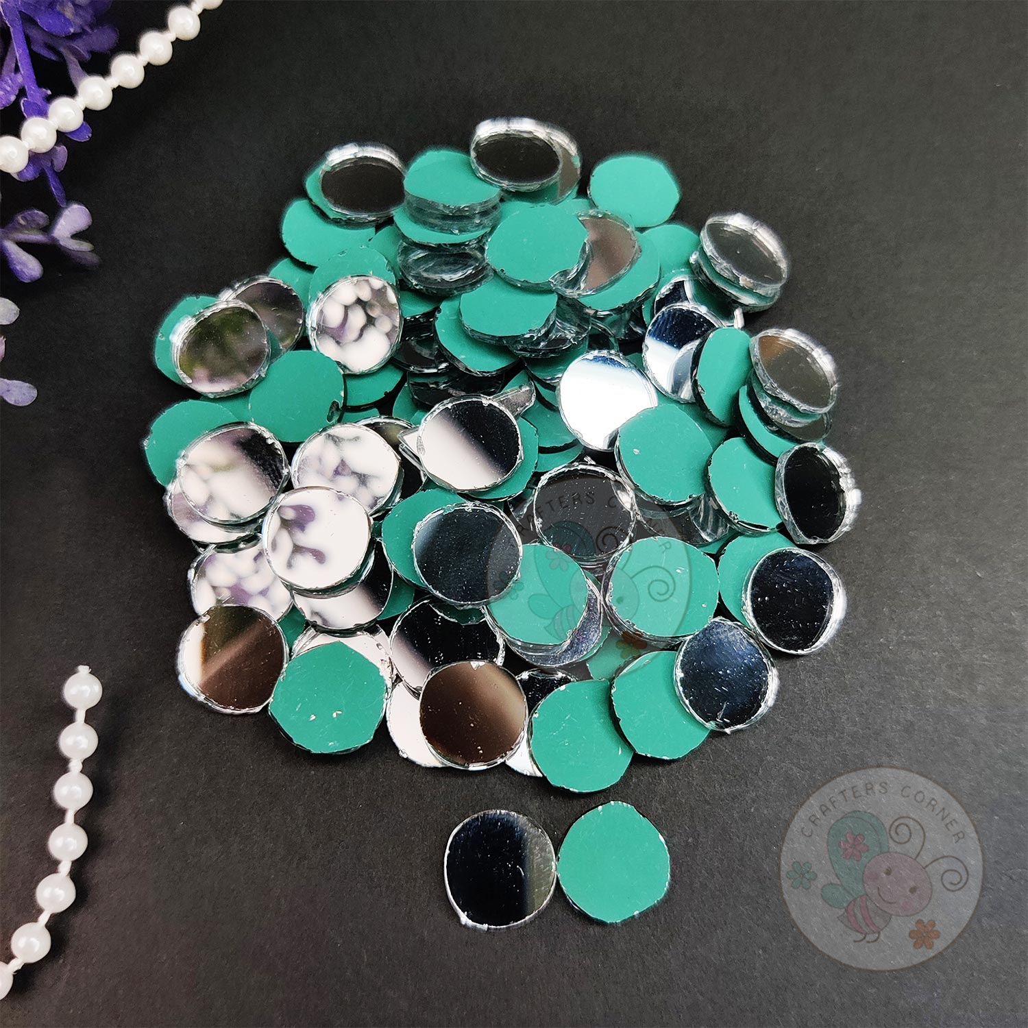 Round Glass Mirrors - 9 MM