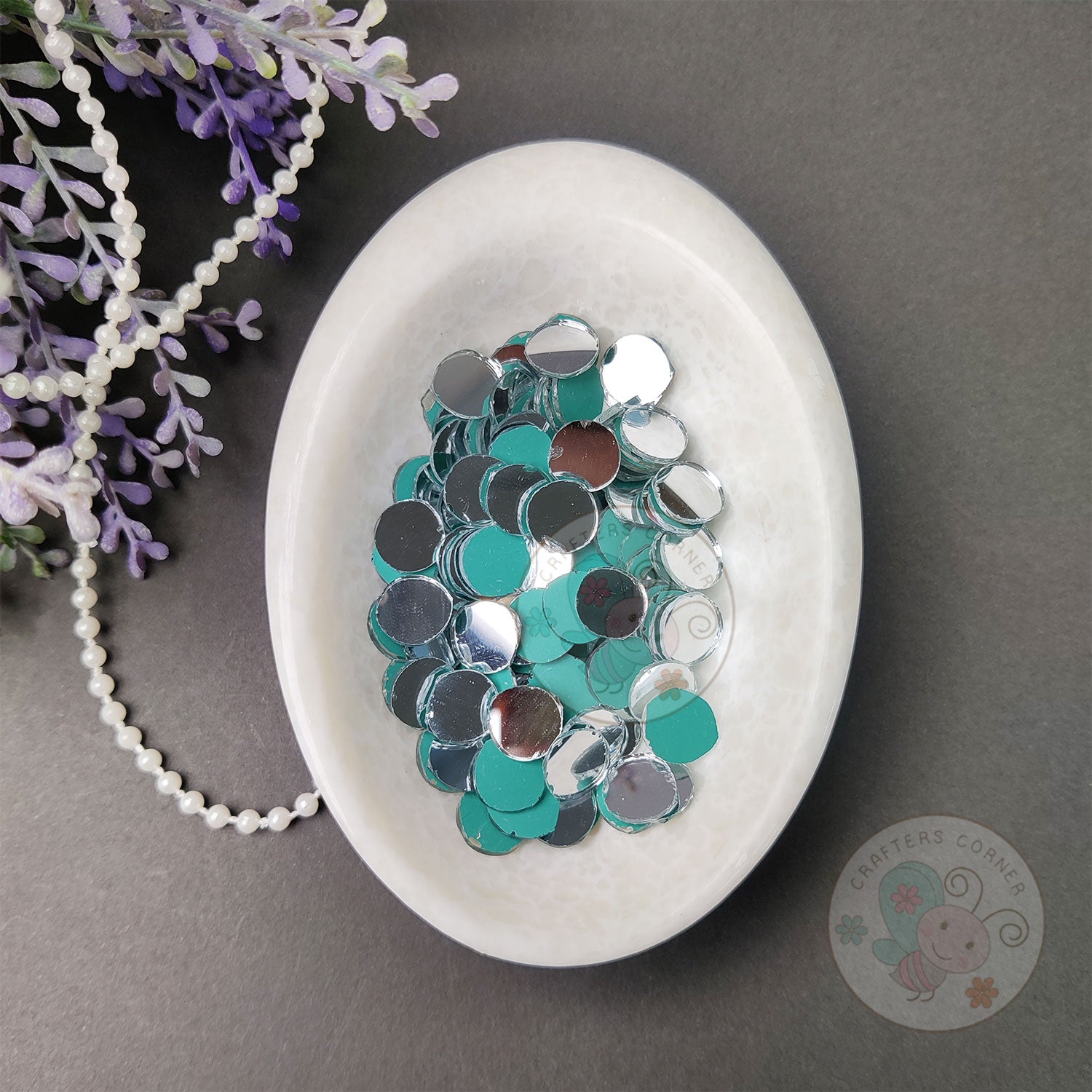 Round Glass Mirrors - 9 MM
