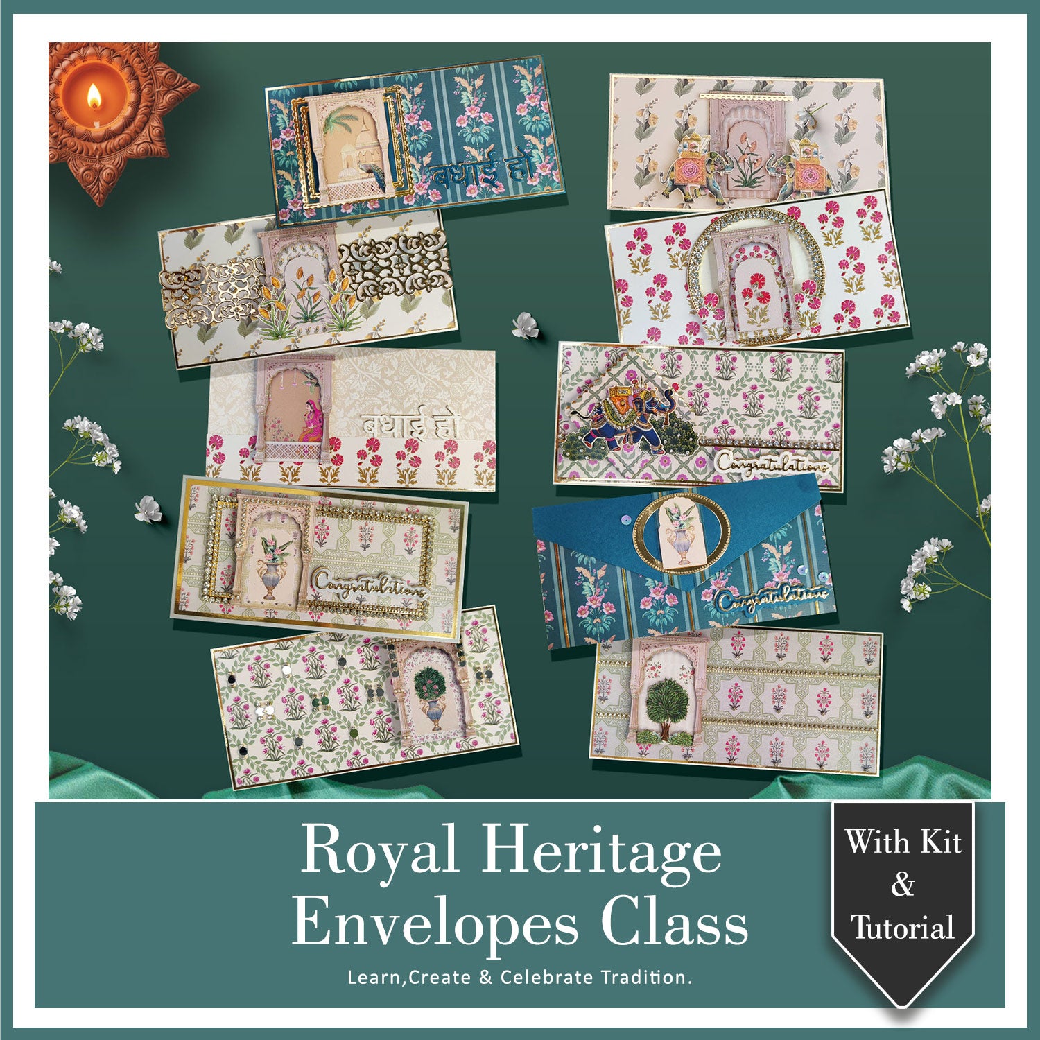 Royal Heritage Envelopes Class With Kit & Tutorial
