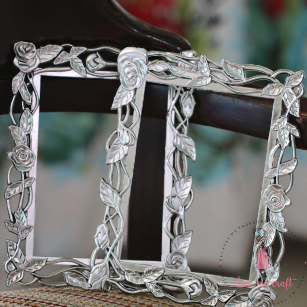 Frame Bunga Silver Rose Silver Frame - Big – CRAFTERS CORNER