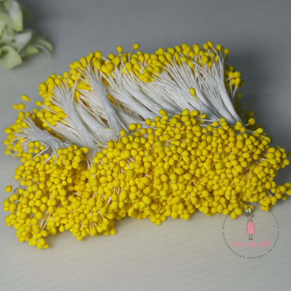 Round Thread Pollen - Bright Yellow