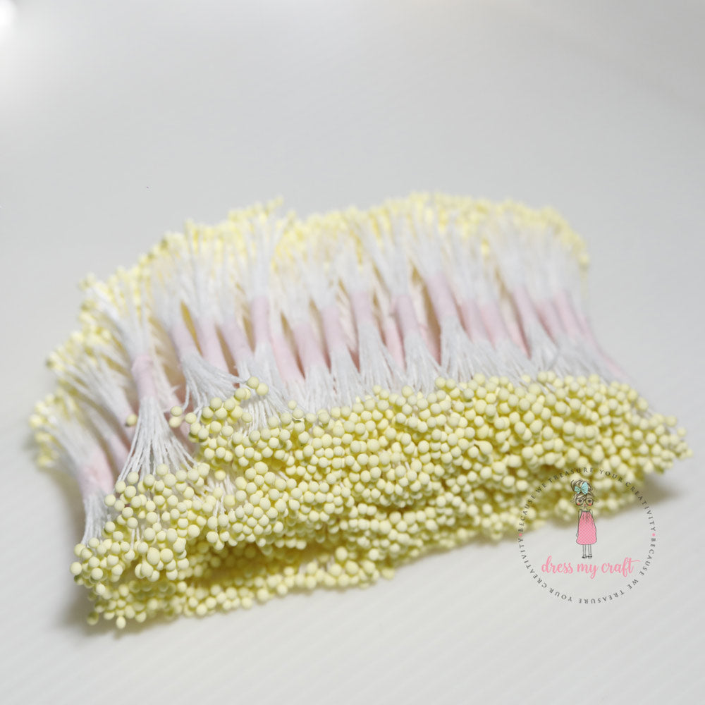 Round Thread Pollen - Pastel Yellow