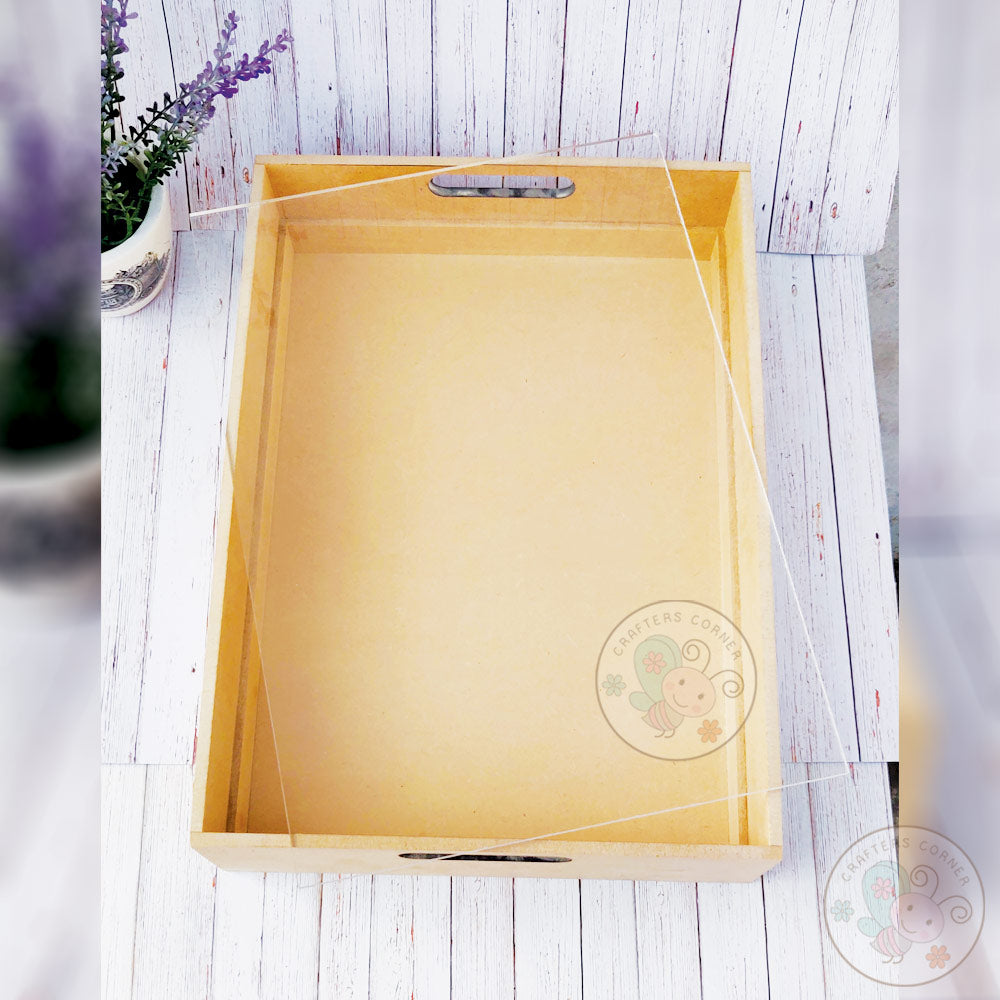 Rectangular Tray With Acrylic Sheet (14 X 10 Inch)