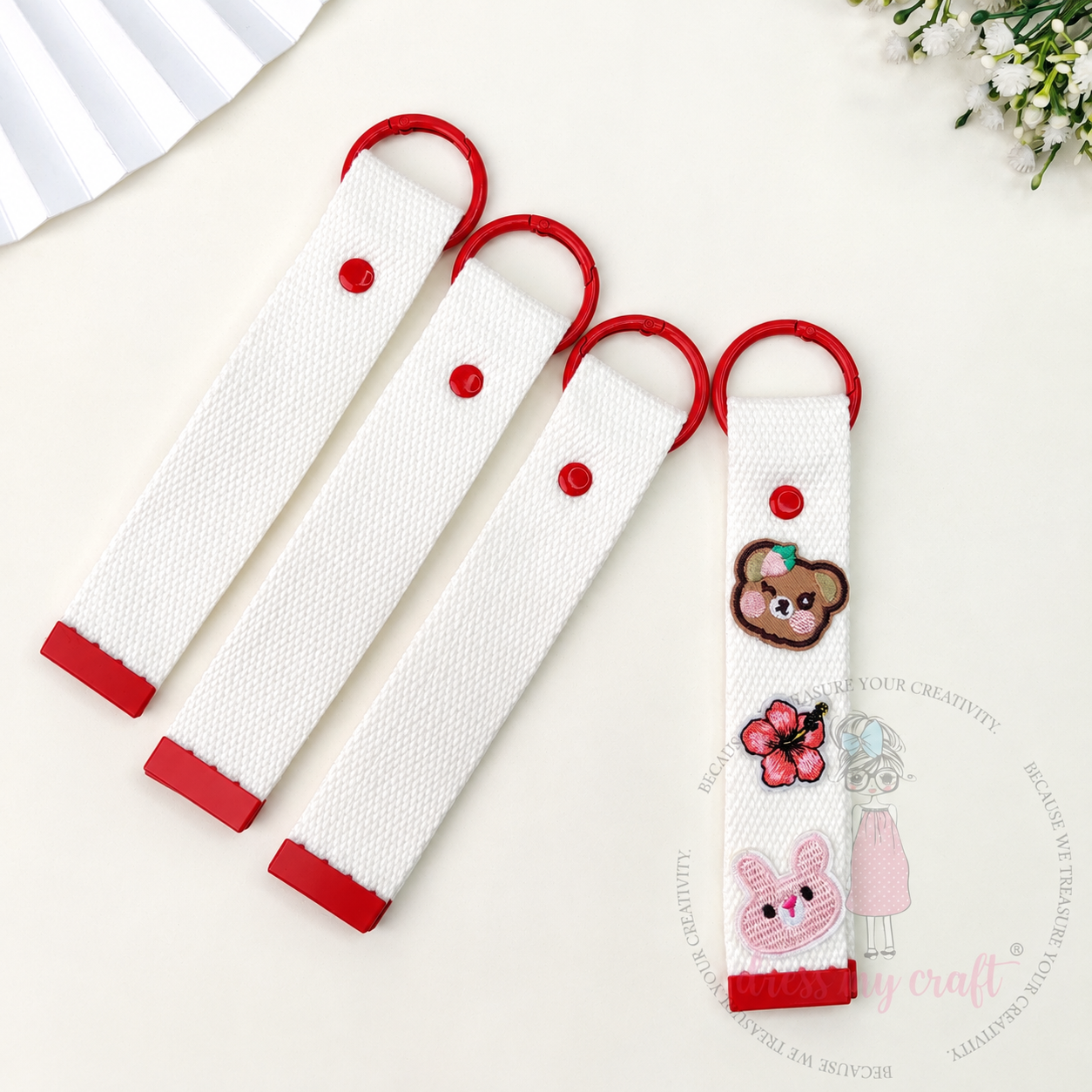 Multicolor Canvas Straps - Pack of 4 Pcs