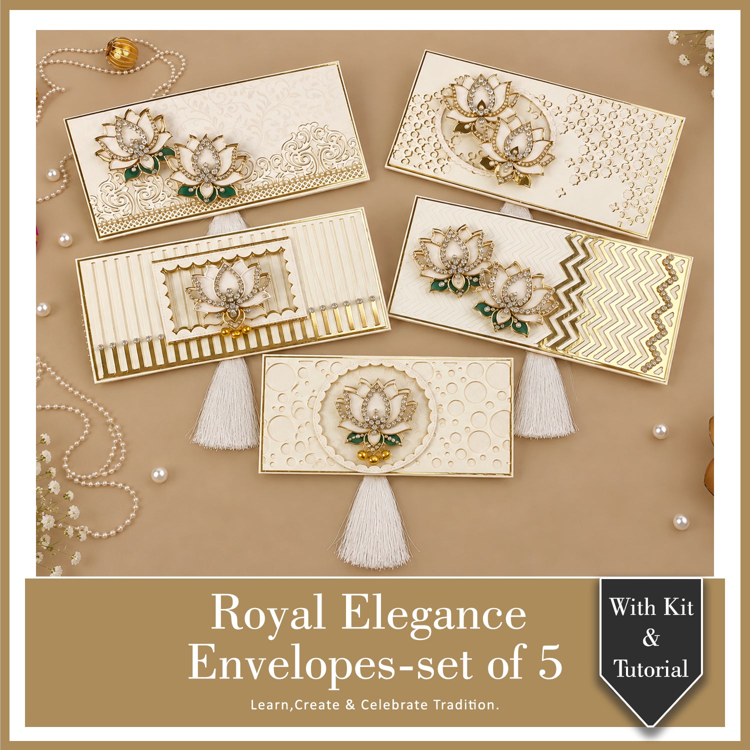 Royal Elegance Envelopes - Set of 5 Designs