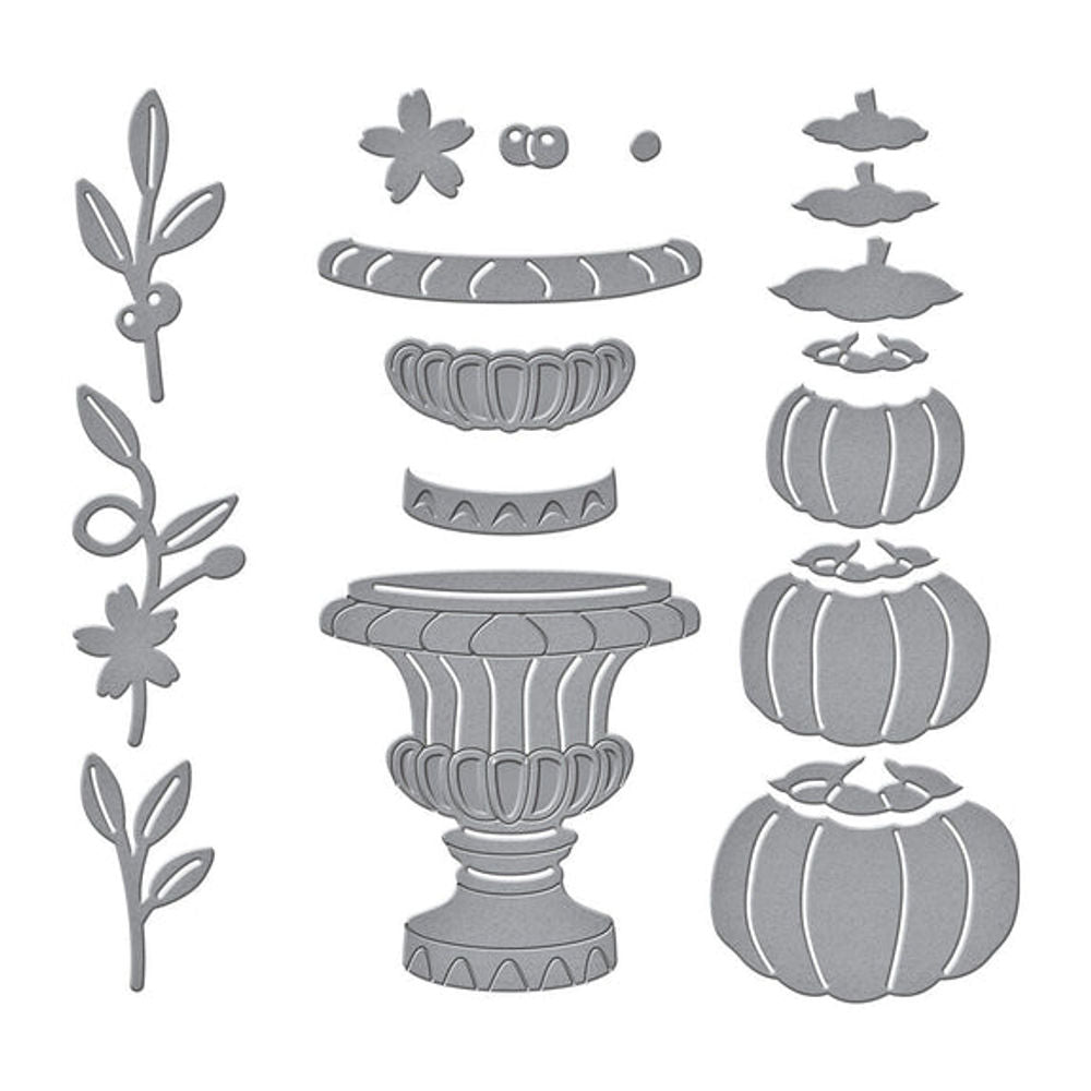OPEN HOUSE PUMPKIN TOPIARY ETCHED DIES FROM THE FALL TRADITIONS COLLECTION