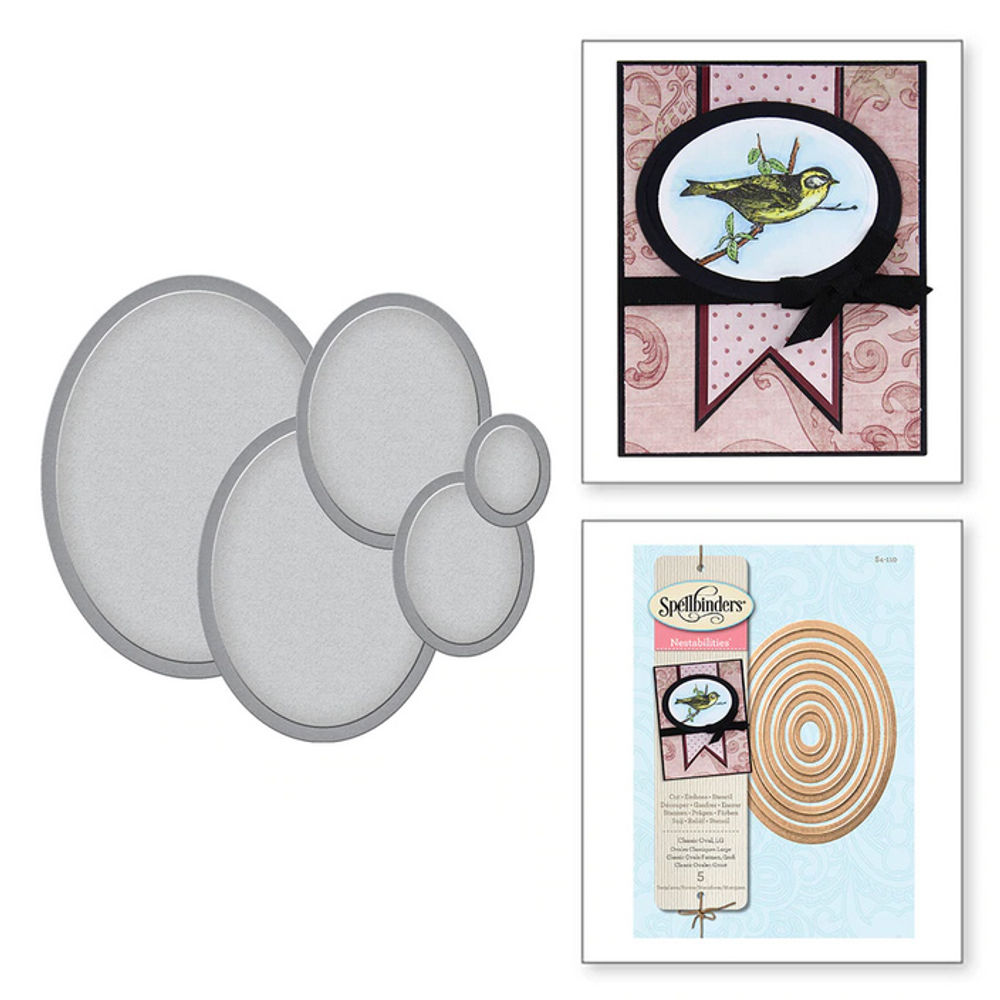 Nestabilities Classic Ovals LG Etched Dies