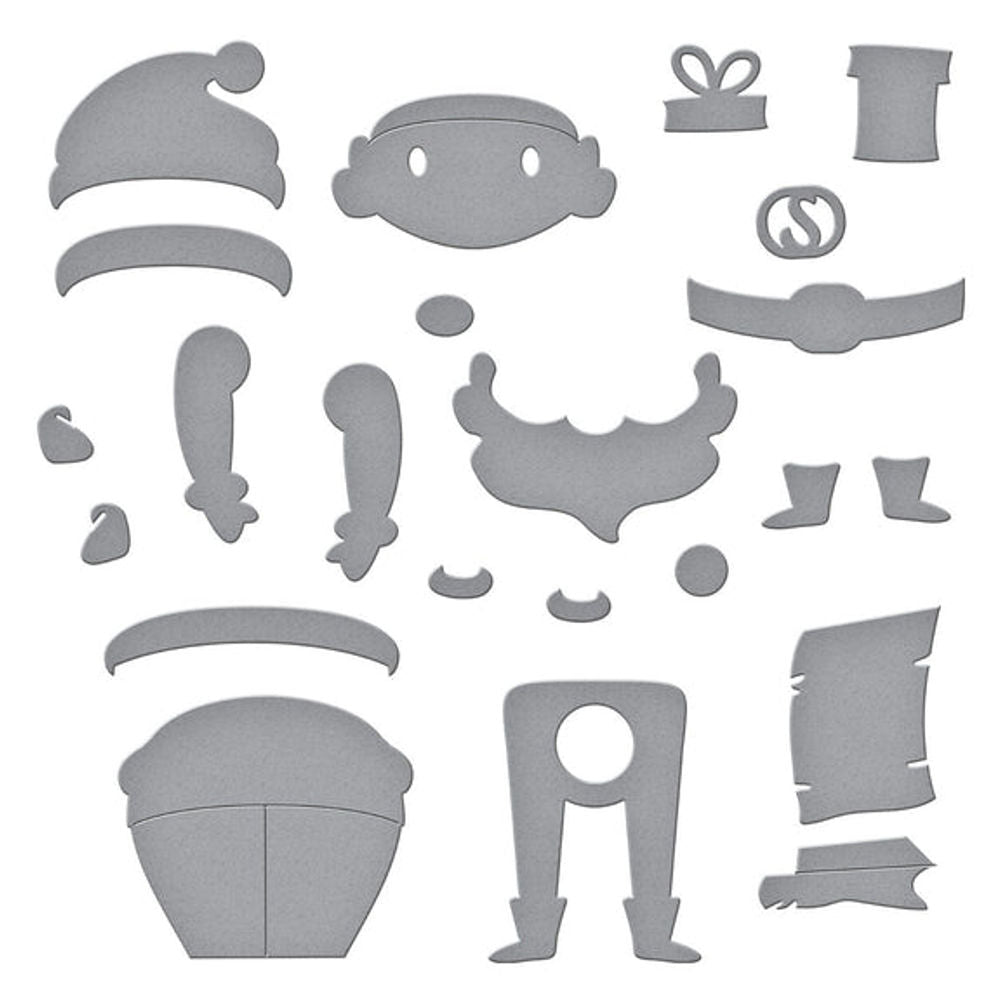 DANCIN' ST. NICK ETCHED DIES FROM THE TINSEL TIME COLLECTION