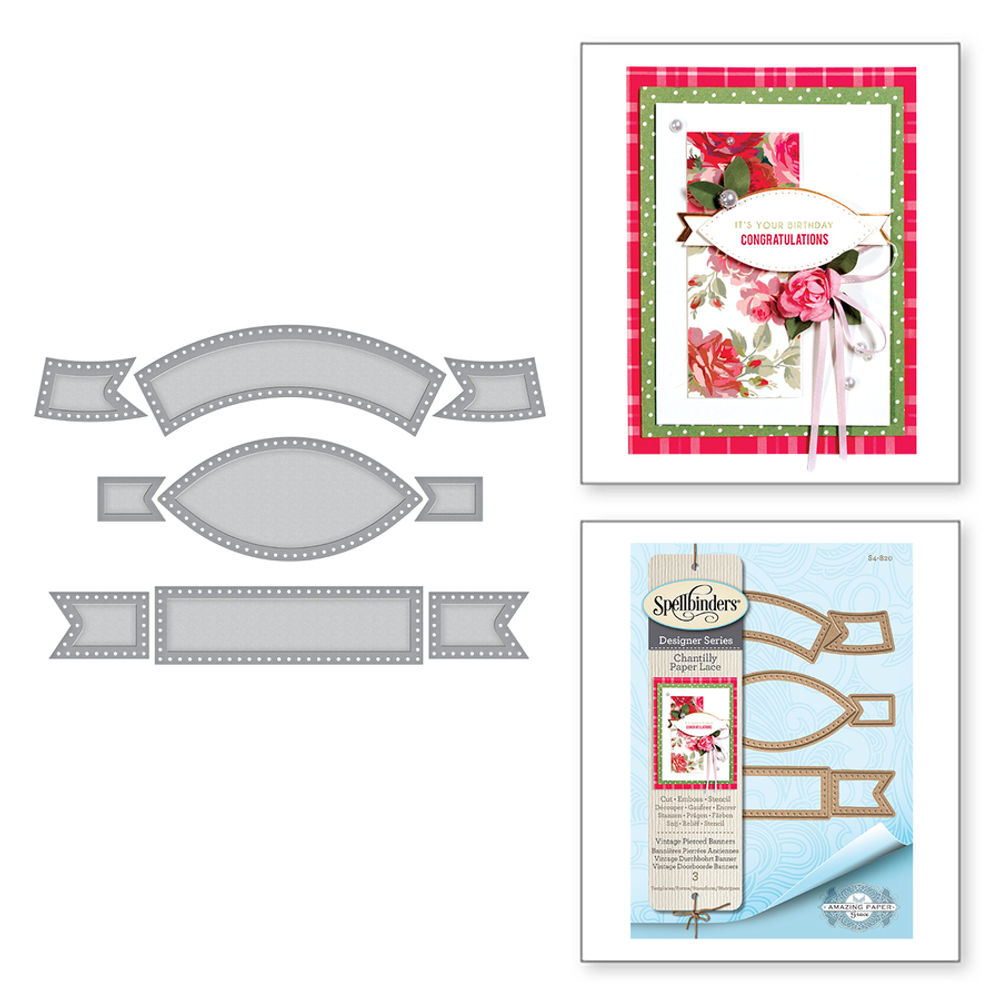 VINTAGE PIERCED BANNERS - DIE