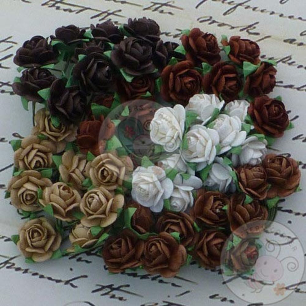 Brown Tone - Micro Roses Combo