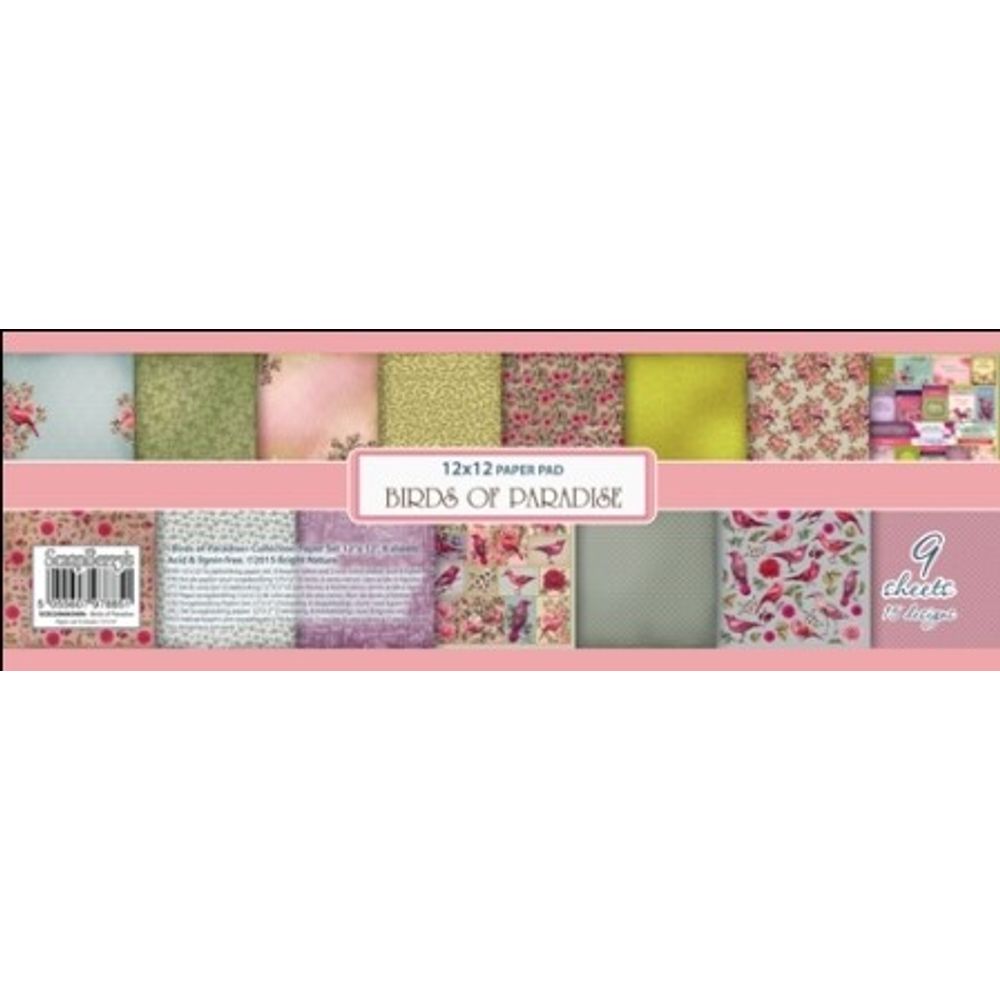 Birds of Paradise 12" x 12" Paper Pad