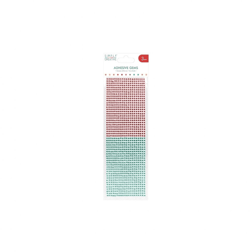 Red & Green - Gems 3mm
