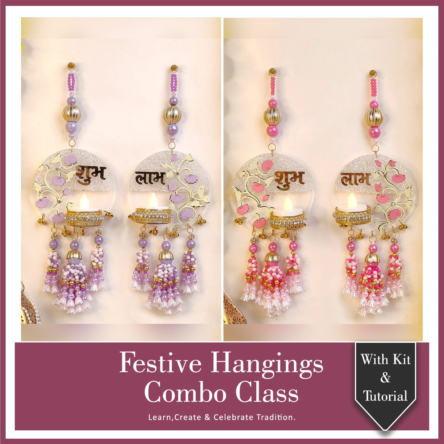 Festive Hangings Combo Class With Kit & Tutorial