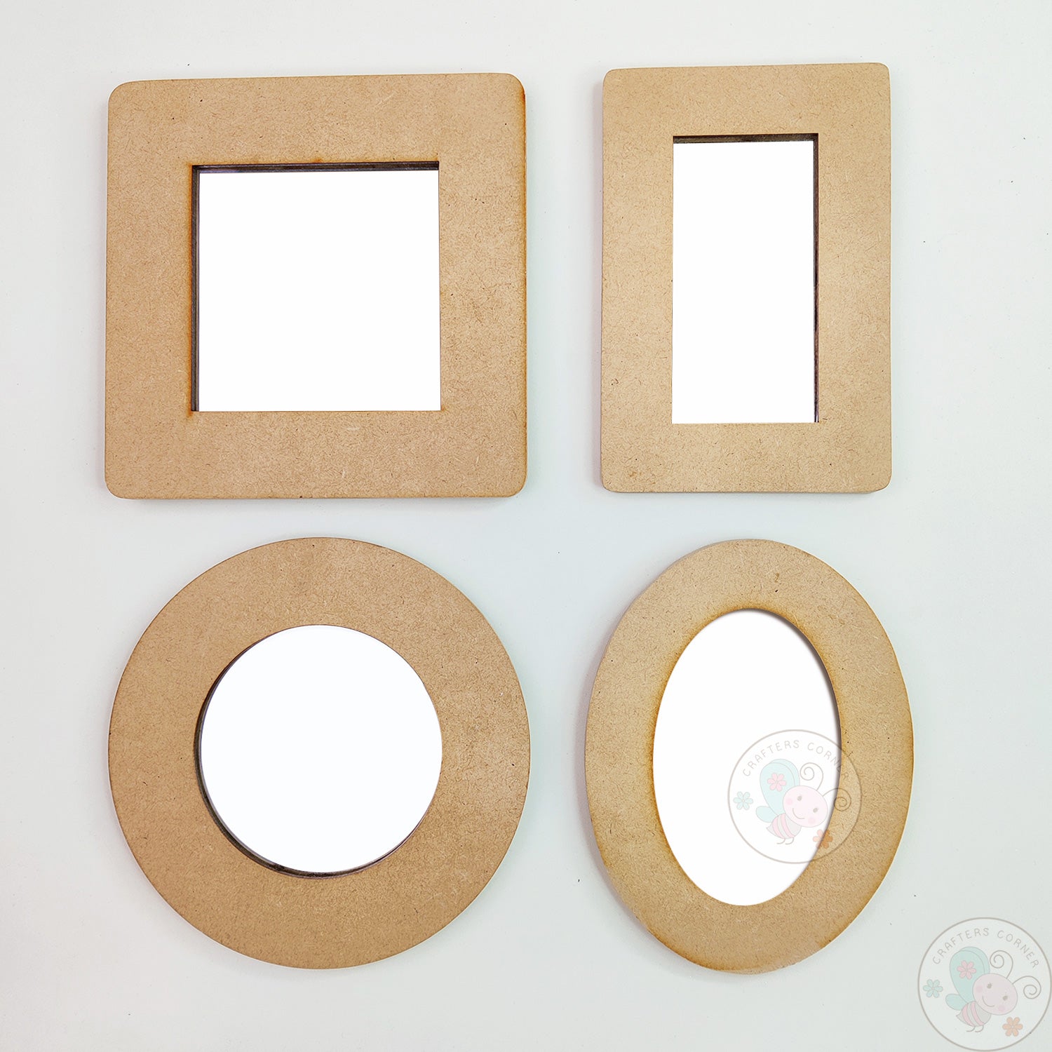 Small MDF Home Decor Mirror - Combo