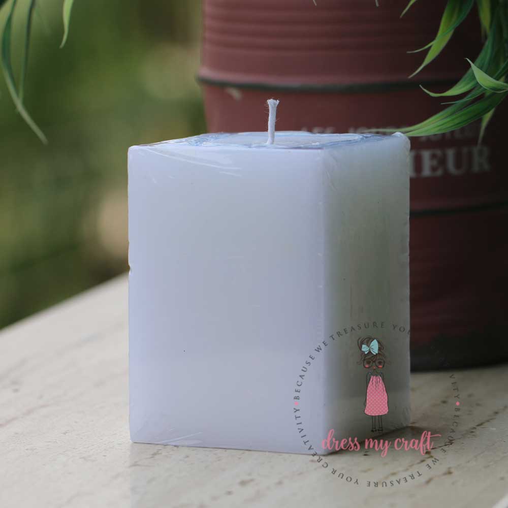 Candle - 4" x 2.85" x 2.75" (Square)