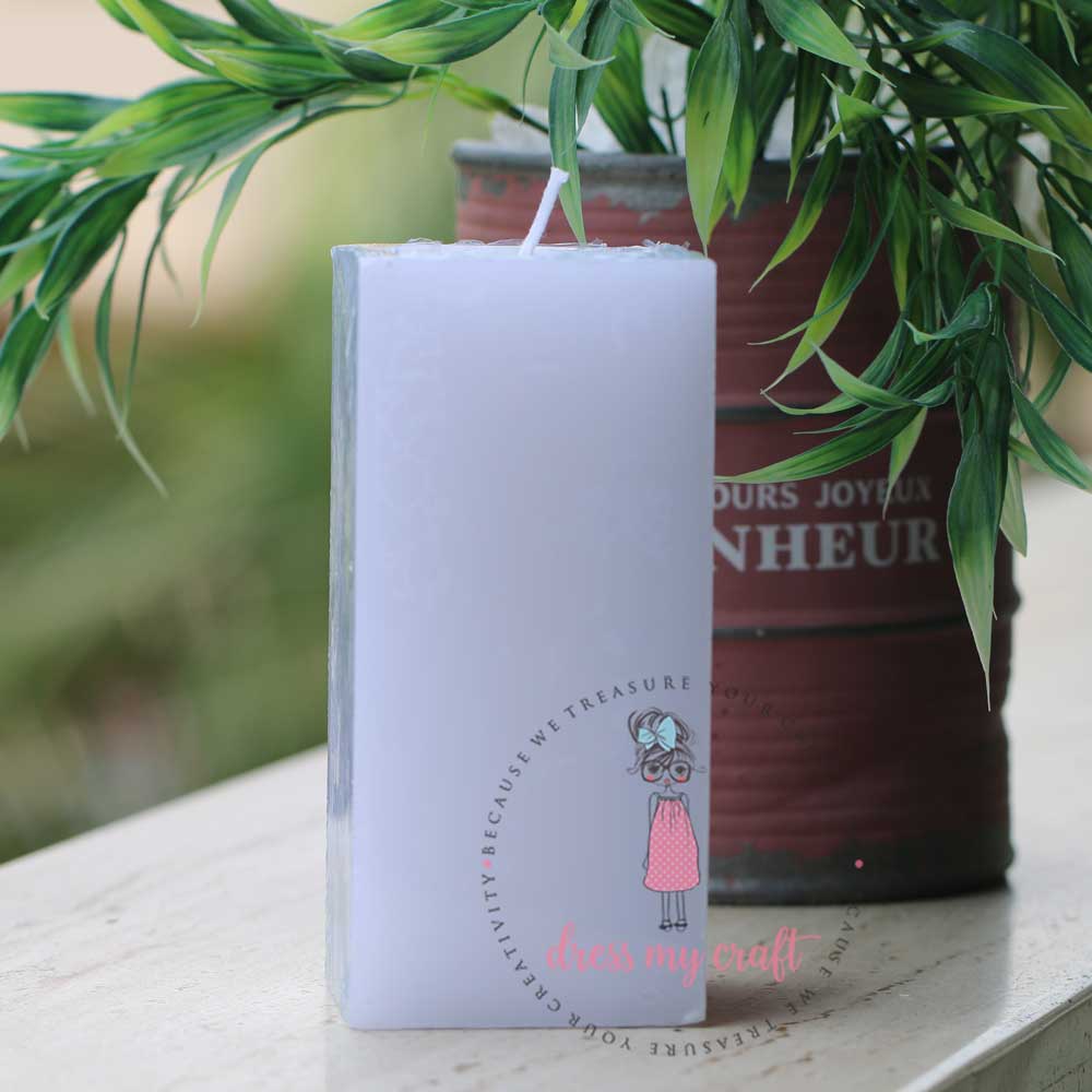 Candle - 6" x 2.75" x 2.75" (Square)