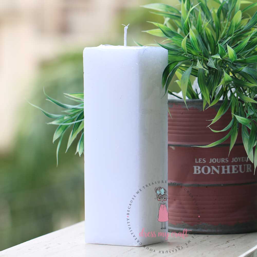 Candle - 9" x 2.85" x 2.75" (Square)