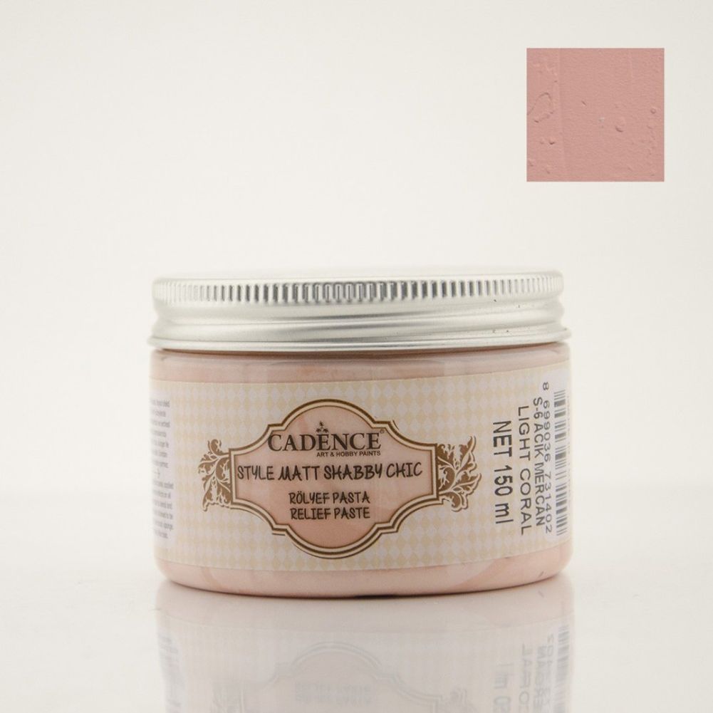 Light Coral - Style Matt Shabby Chic Relief Paste