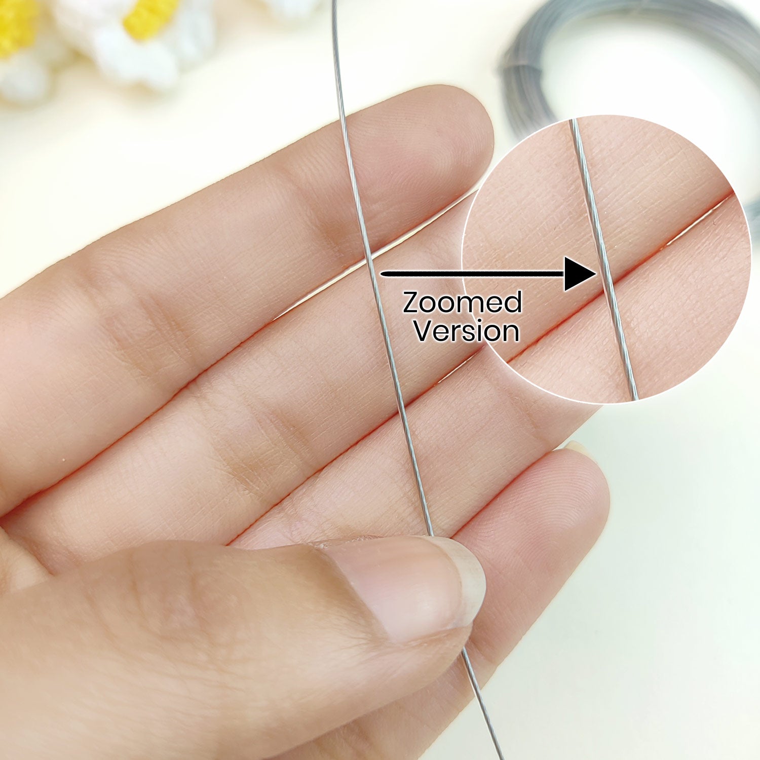 Extra Strong Charm Wire Silver - 0.5 mm