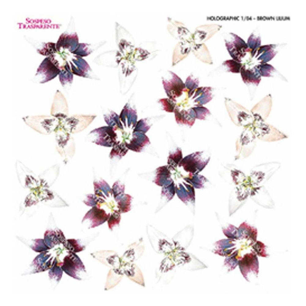 Brown Lilium - Printed Holographic Film