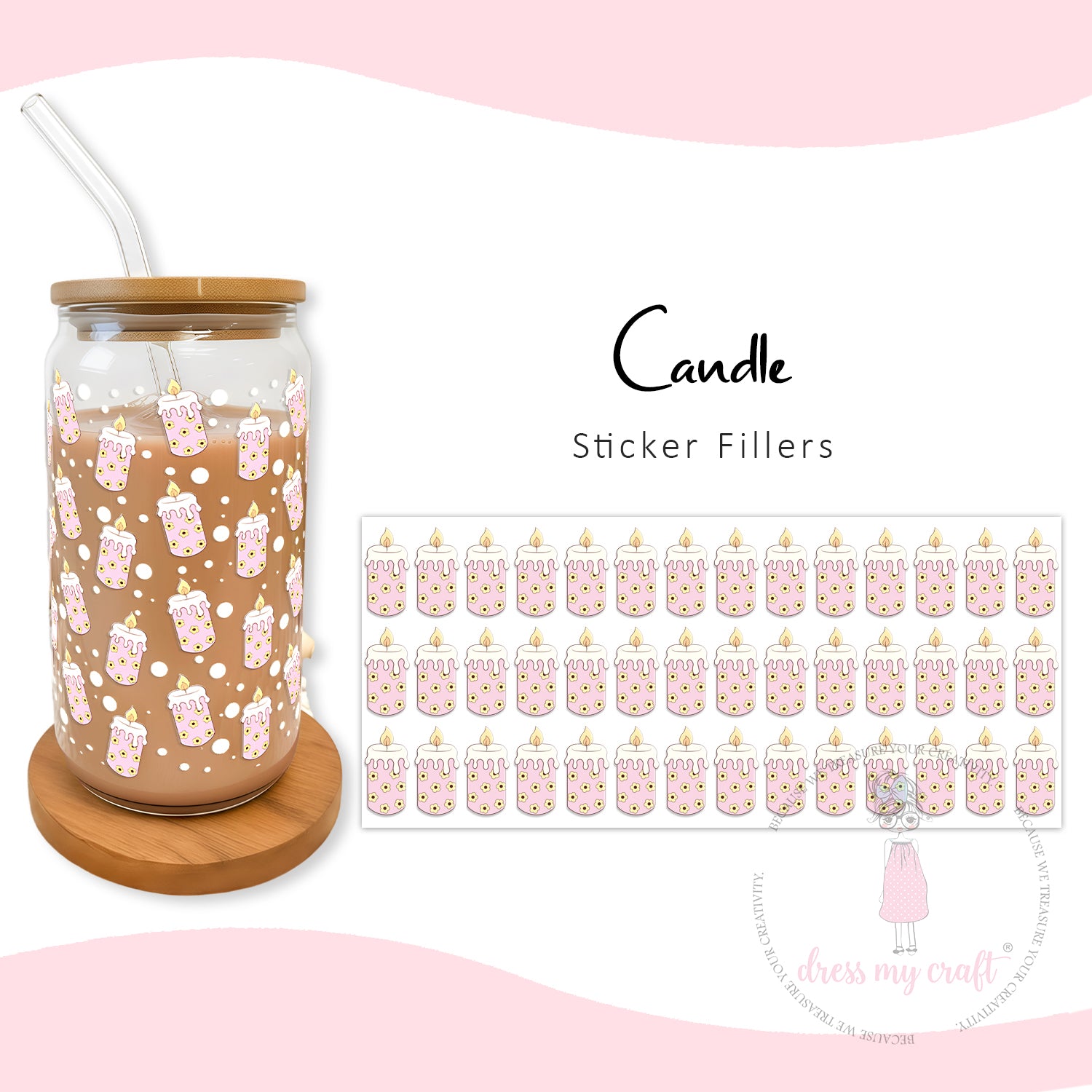 Stick N Peel Stickers- Candle