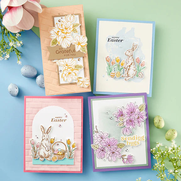 Woven 3D Embossing Folder from the Spring Sampler Collection by Simony Hurley