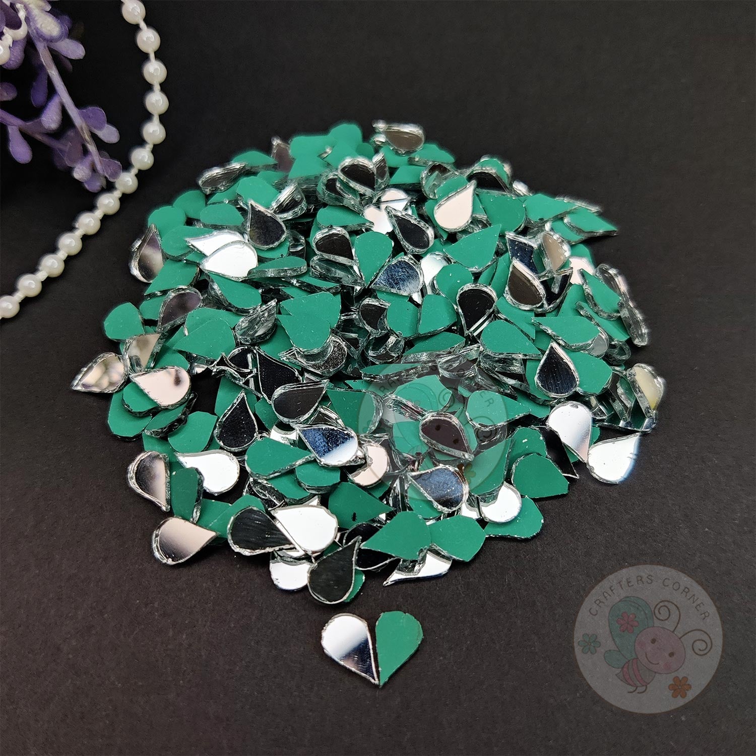 Teardrop Glass Mirrors - 8 MM