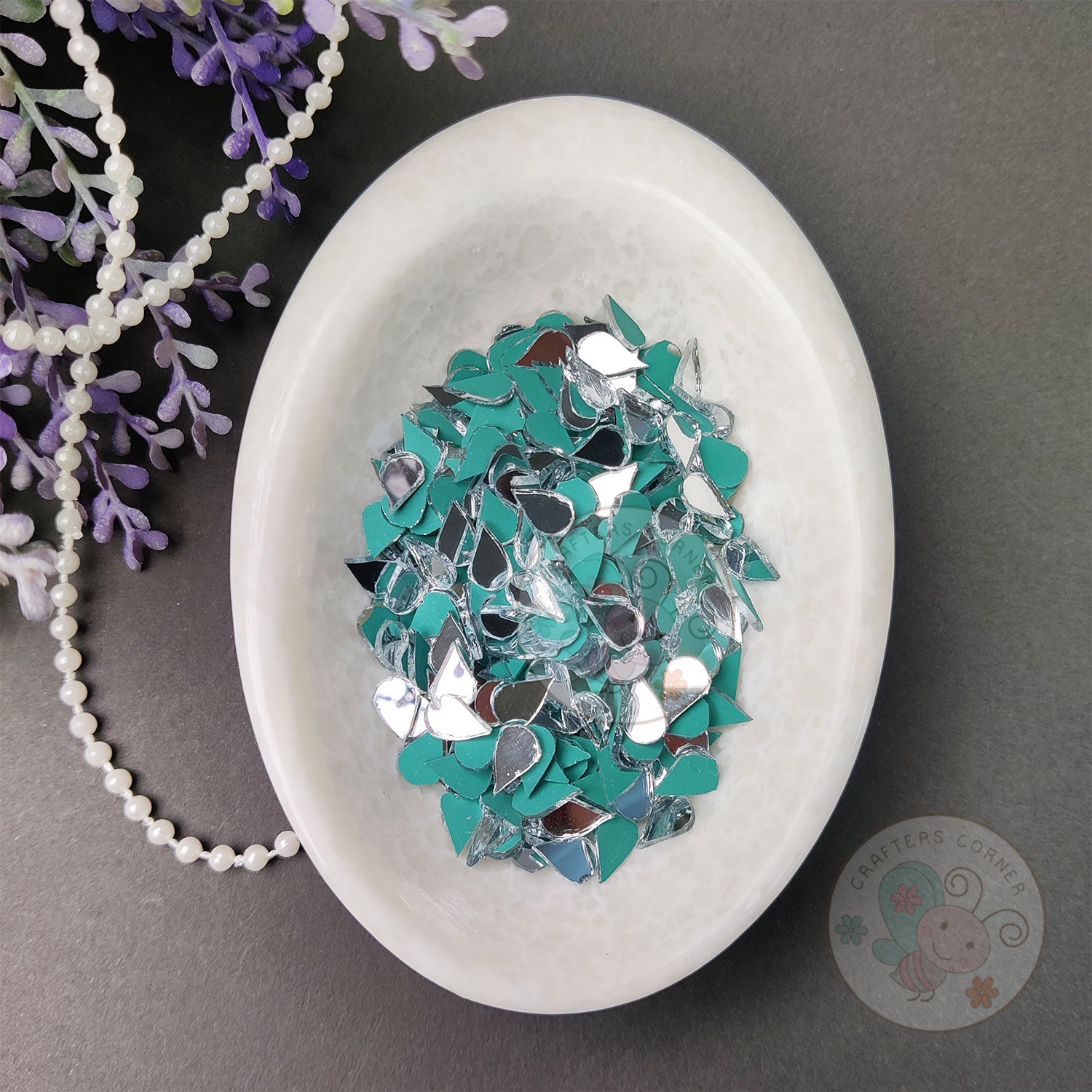 Teardrop Glass Mirrors - 8 MM