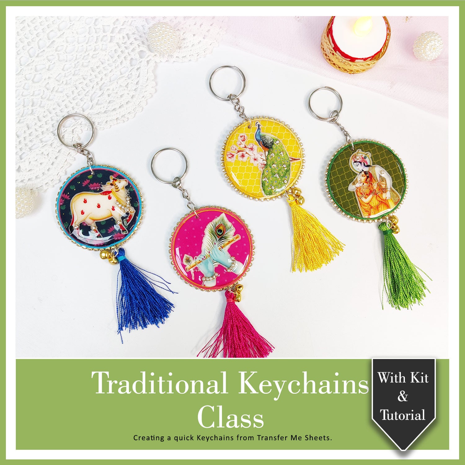 Traditional Keychains Class With Kit & Tutorial
