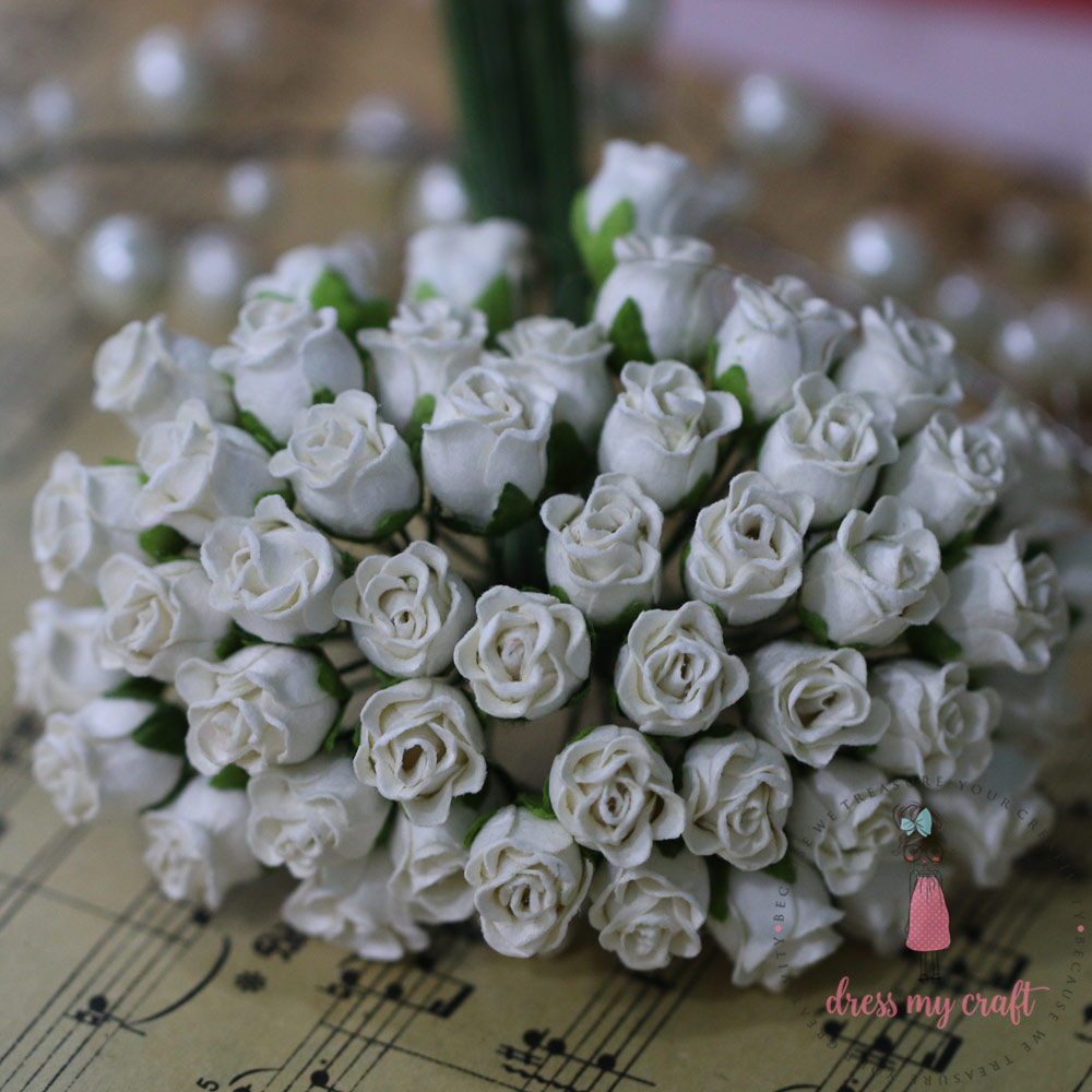 Twisted Rose Buds - Ivory