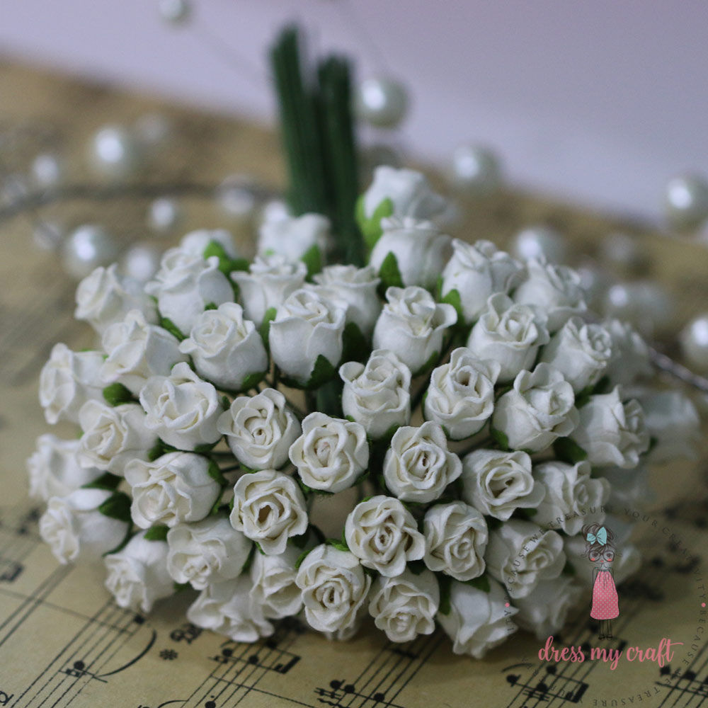 Twisted Rose Buds - Ivory